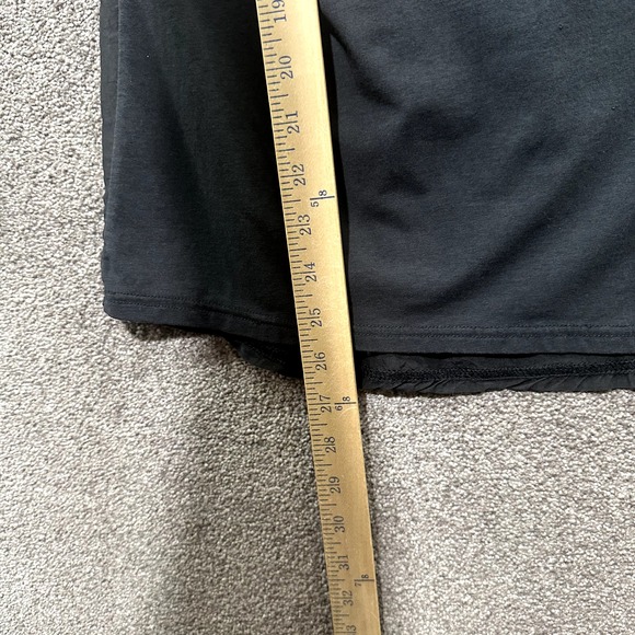 Garnet Hill Blouse Top Women XS Black Long Sleeve Silk Back Scoop Neck - Picture 6 of 12